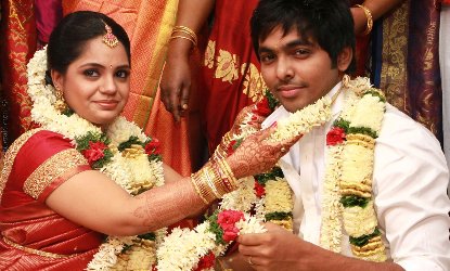 G.V.Prakash & Saindhavi Marriage Photos