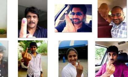 Tollywood stars and their Voting centers