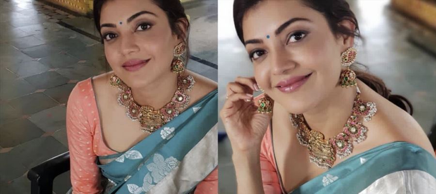 Kajal Aggarwal's Latest Photos in Saree and Blouse will make you tempted - Photos Inside