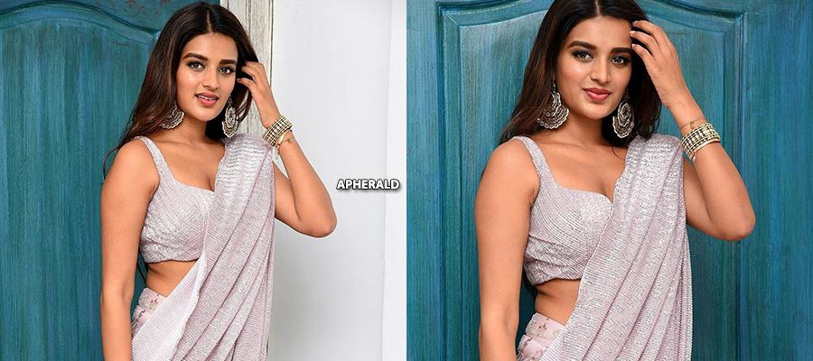 <a class='inner-topic-link' href='/search/topic?searchType=search&searchTerm=NIDHHI AGERWAL' target='_blank' title='click here to read more about NIDHHI AGERWAL'>nidhhi agerwal</a> wears Saree and still exposes her Waist curves and Cleavage - 15 Hot Photos Inside
