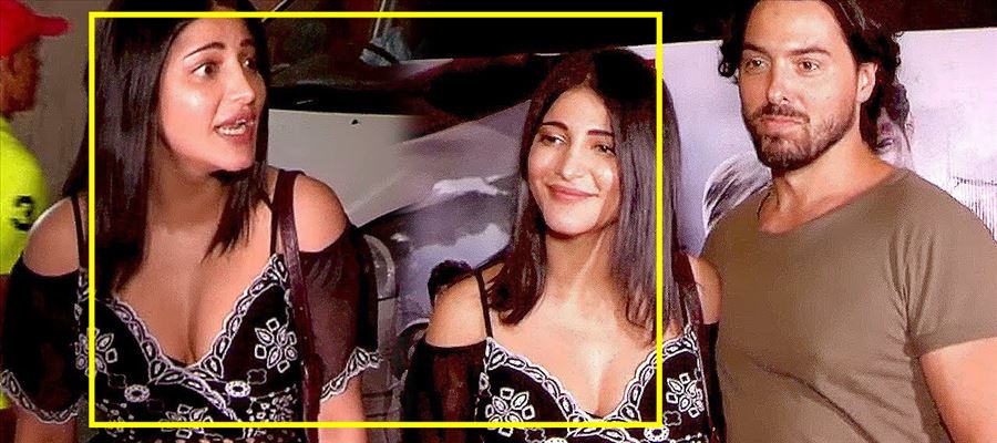 Oops... <a class='inner-topic-link' href='/search/topic?searchType=search&searchTerm=SHRUTI' target='_blank' title='click here to read more about SHRUTI'>shruti </a>Haasan gets closer with her Boyfriend