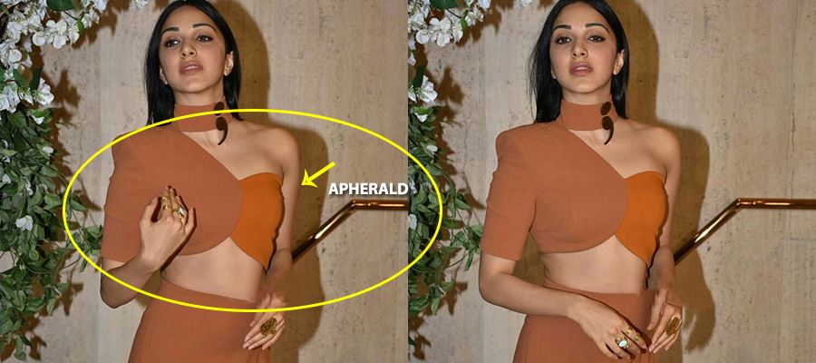 Oops! <a class='inner-topic-link' href='/search/topic?searchType=search&searchTerm=KIARA ADVANI' target='_blank' title='click here to read more about KIARA ADVANI'>kiara advani</a> Blouse gets Torn at Public and she wears Another color and hides it - 9 Photos Proof Inside