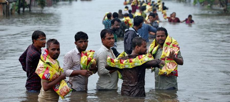 Image result for Kerala to receive Flood relief from AP & Telangana