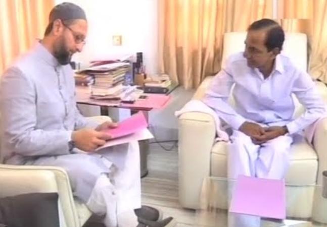 Image result for kcr owaisi
